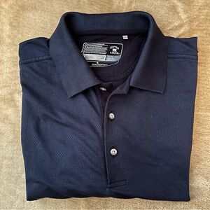 Cutter & Buck DryTec Luxe Dark Blue patterned Polo Shirt